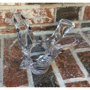 PRINCESS HOUSE ART GLASS CLEAR CRYSTAL BIRD